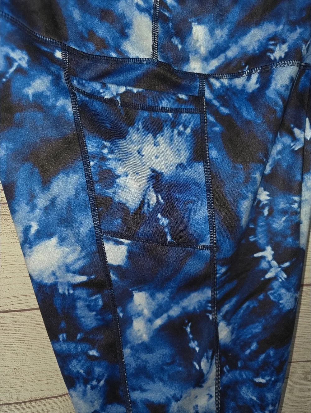 New England Patriots MSX By Michael Strahan Aubrey Tie-Dye Leggings Size XL